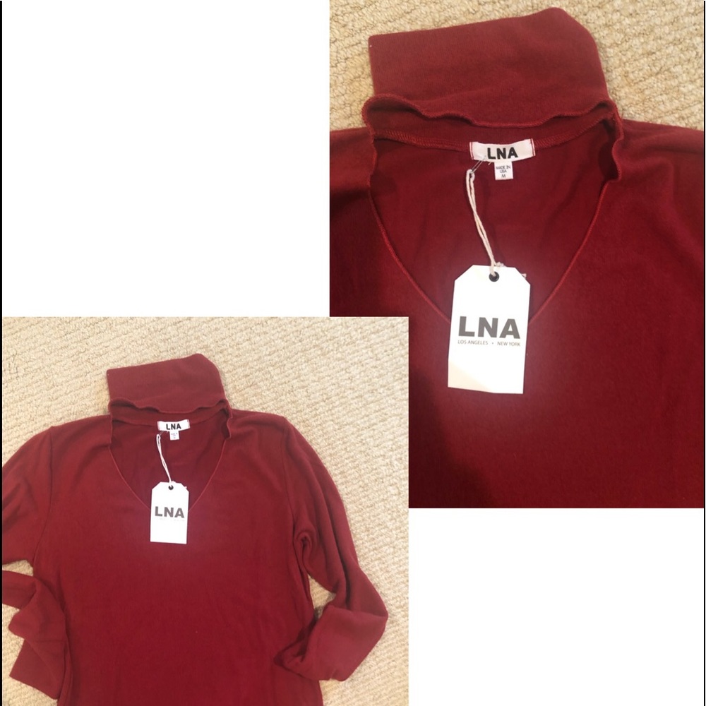 LNA  (never worn )long sleeve top